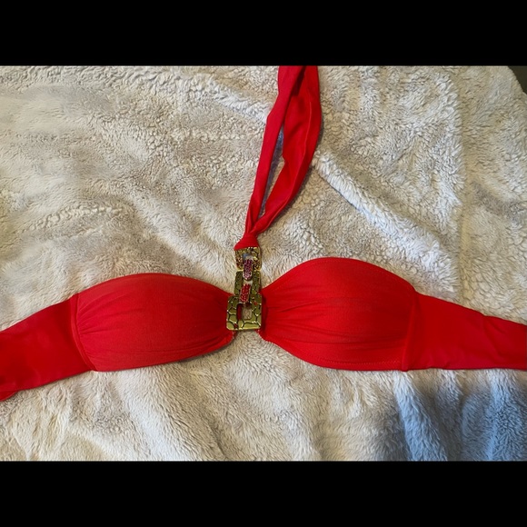 Beach bunny jeweled tie around neck top - Picture 1 of 2